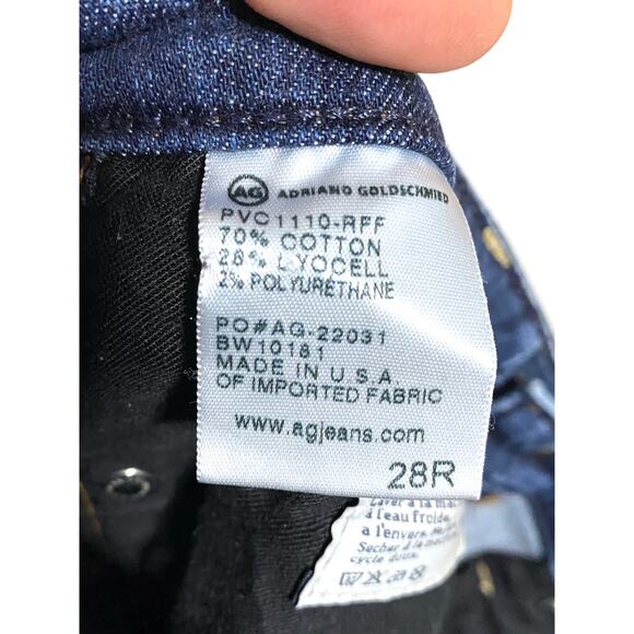 Adriano Goldschmied The Stilt Cigarette Leg Stretch Made USA Womens 28R 28 R - Picture 7 of 9